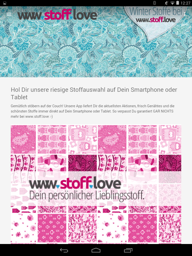 Android application stoff.love screenshort
