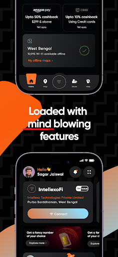 IntellexoFi: PM-WANI Connect Screen 2
