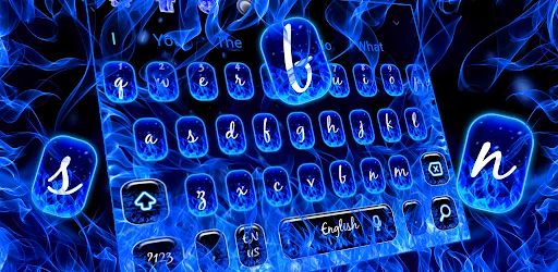 Blue Fire Keyboard Theme