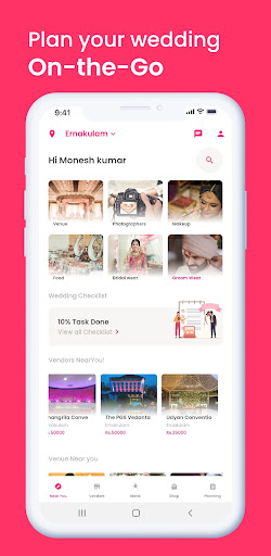 Android application Planevent -Wedding planner screenshort