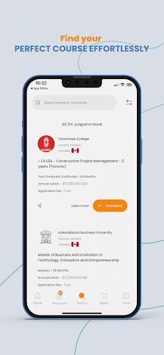 Android application MyStudia - Study abroad | Visa screenshort