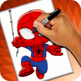 How to Draw Spiderman icon
