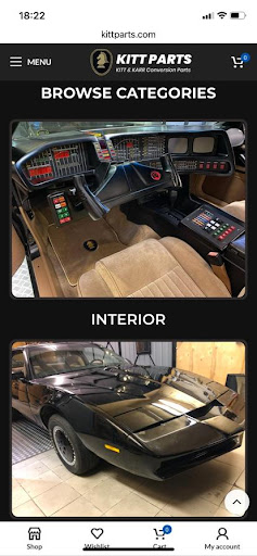 Android application KITT REPLICA PARTS screenshort
