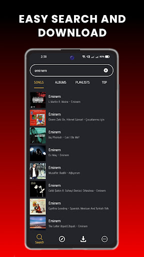 Android application GetMp3 - Mp3 music downloader screenshort