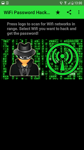 Android application WiFi Password Hacker Hacking t screenshort