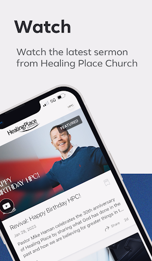 Android application Healing Place Church screenshort
