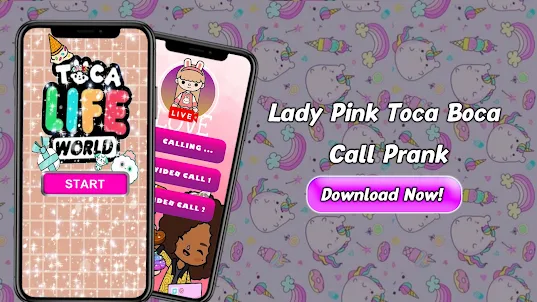 Lady Pink Toca Boca Call Prank