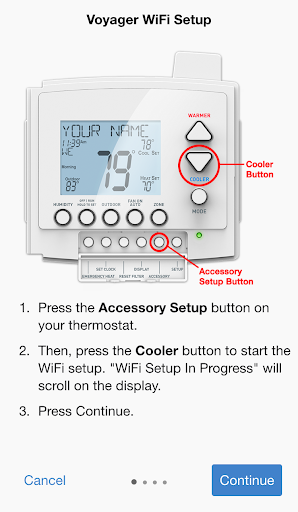 Venstar Configurator Screen 2