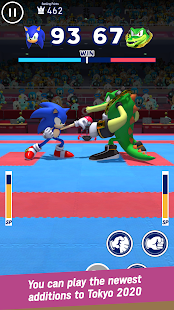 สกรีนช็อตของ Sonic ที่การแข่งขันกีฬาโอลิมปิก