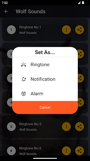 Wolf Ringtones Screen 3