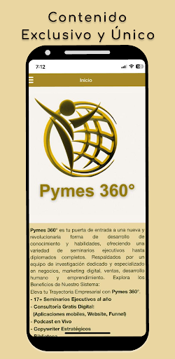 Android application Pymes 360° screenshort