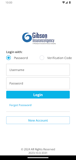 Android application Gibson Insurance Agency screenshort