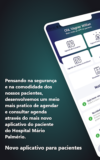 Android application Hospital Mário Palmério screenshort