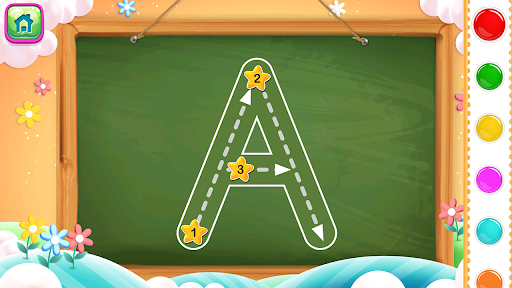 Screenshot of Numbers, ABC, Spelling Tracing