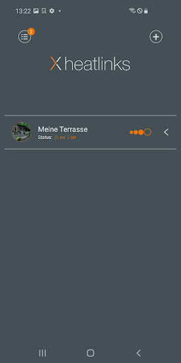 Android application SOLAMAGIC X heatlinks screenshort