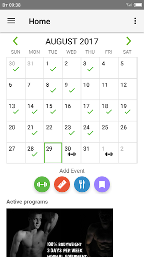 StayFit workout trainer Screenshot