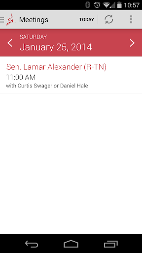 Android application Advocacy Day screenshort
