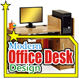 Modern Office Desk Design icon