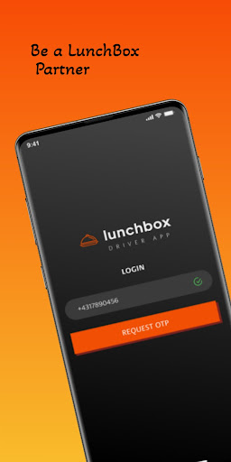 Android application Lunchbox Delivery Partner screenshort