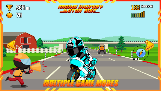 Racing Highway Game Motor Bike