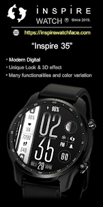 Modern Digital Watch face IN35