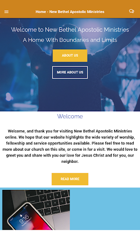 Android application New Bethel Apostolic Ministrie screenshort