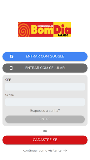 Android application Clube Bom Dia Paraíso screenshort