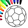 Football coloring book game