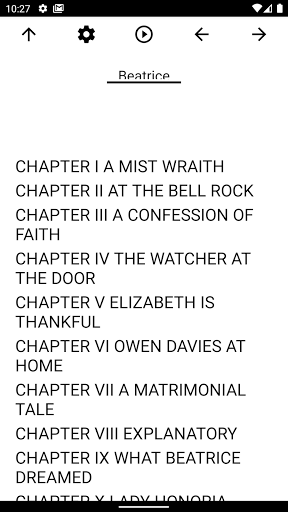 Android application Book, Beatrice screenshort