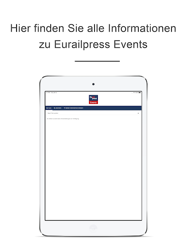 Eurailpress Events Screen 3