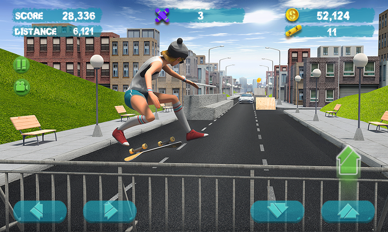 Android application Street Skater 3D: 2 screenshort