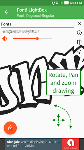 Font! Lightbox tracing app Screen 3