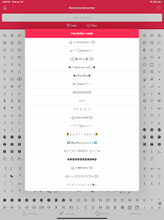 Fancy Text Symbols Screenshot