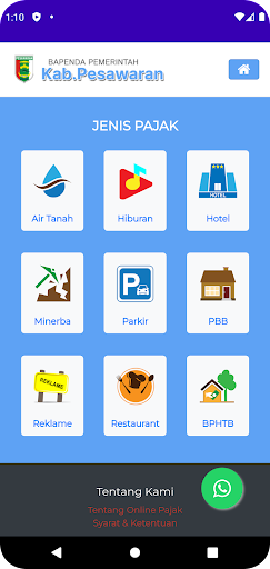 Android application Cek Pajak Kab.Pesawaran screenshort