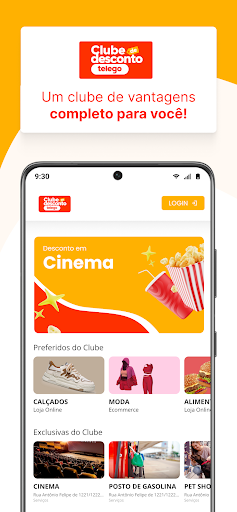 Android application Clube Telego screenshort