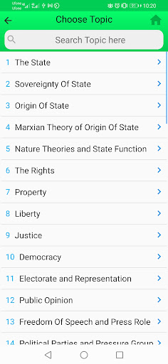 Political Science MCQs | Hindi Screen 3