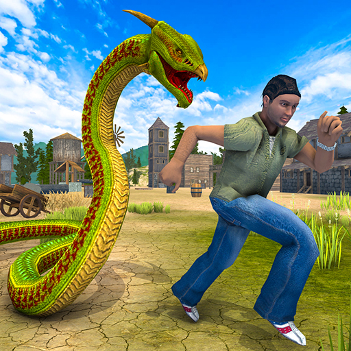 Modelo de jogo com cobra na selva