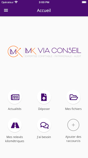 Android application LMK VIA CONSEIL screenshort
