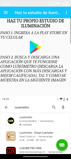 Android application Bienestar y Salud screenshort