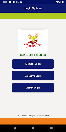 Android application Ujjwaldhan Nidhi Limited screenshort