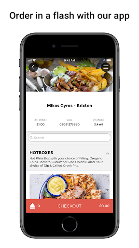Android application Mikos Gyros screenshort