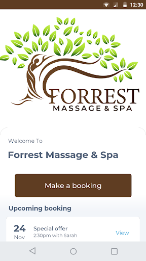 Android application Forrest Massage & Spa screenshort