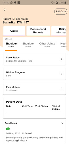 Doctor SpineIQ Screen 2