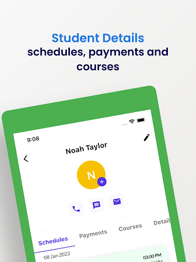 Screenshot of Schedule Flow - Track Students