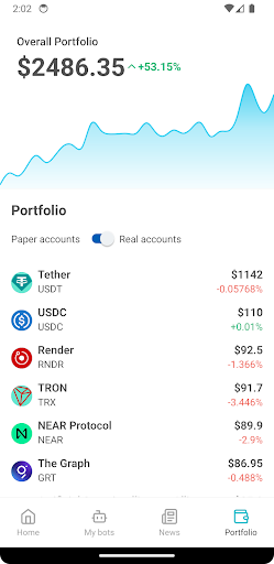 OctoBot: Crypto investment Screen 3