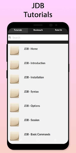 Android application Easy JDB Tutorial screenshort