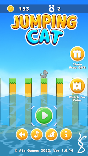 Android application Jumping Cat screenshort