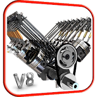 Двигатель V8 3D живые обои