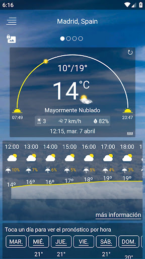 Pronostico del tiempo screenshot 1