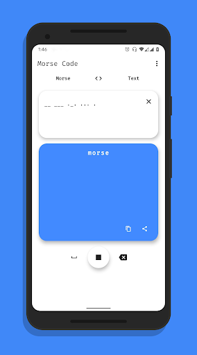 Morse - A simple Morse Code Tr Screen 2